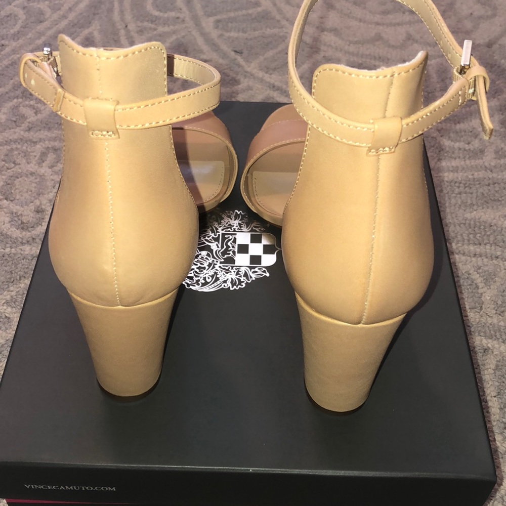 Vince Camuto Corlina Nude Heels 10.5 - Picture 3 of 5